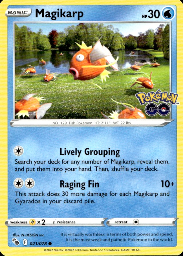 Scanned front of Magikarp