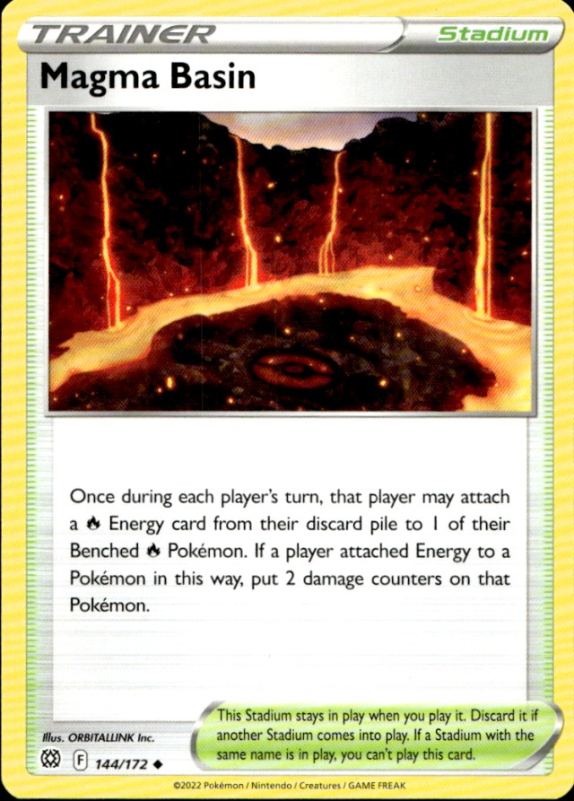 Scanned front of Magma Basin