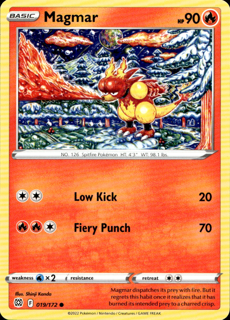 Scanned front of Magmar