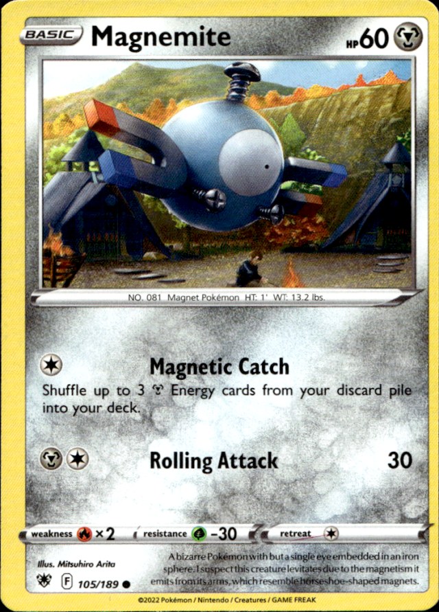 Scanned front of Magnemite