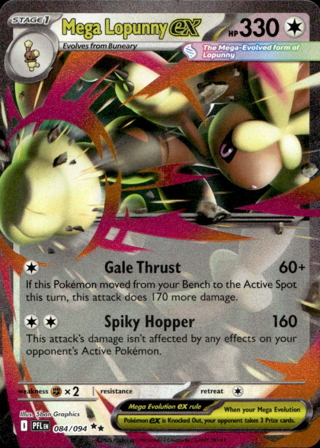 Scanned front of Mega Lopunny ex