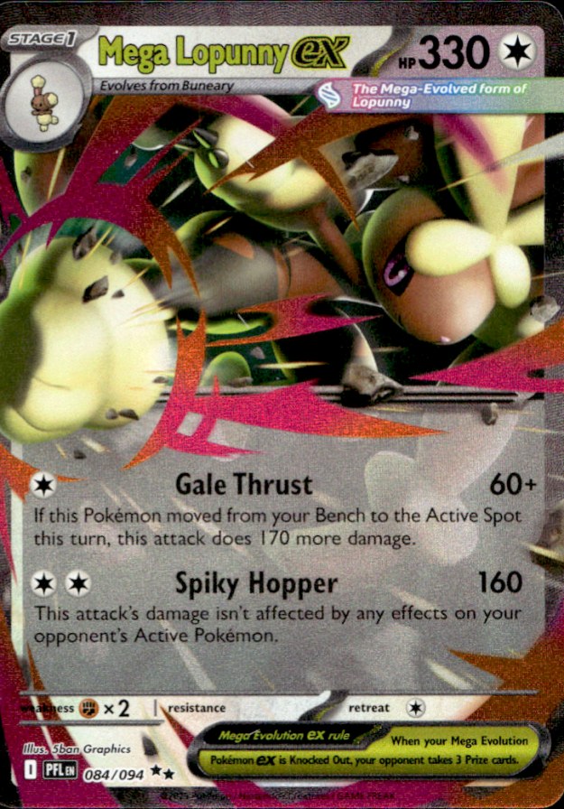 Scanned front of Mega Lopunny ex