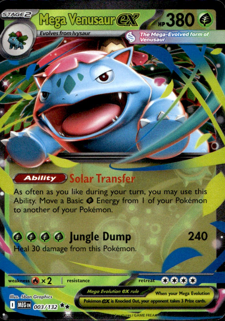 Scanned front of Mega Venusaur ex