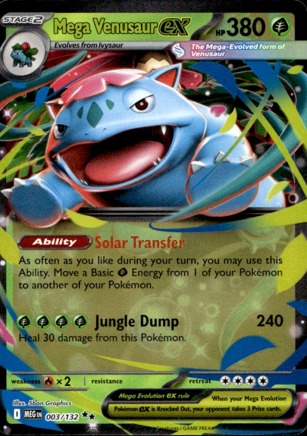 Scanned front of Mega Venusaur ex