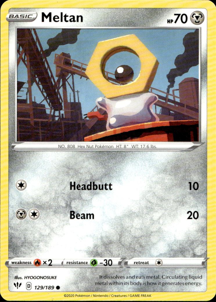 Scanned front of Meltan