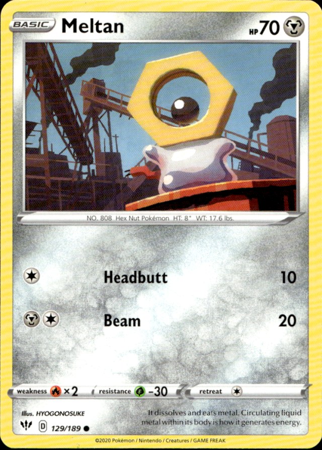 Scanned front of Meltan