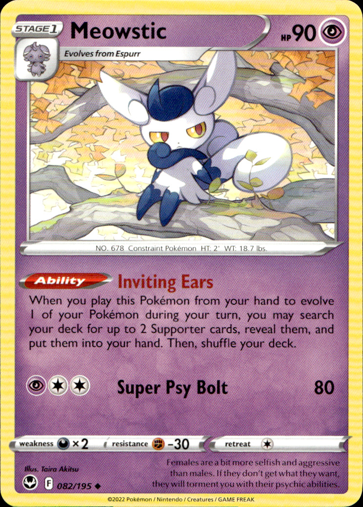 Scanned front of Meowstic