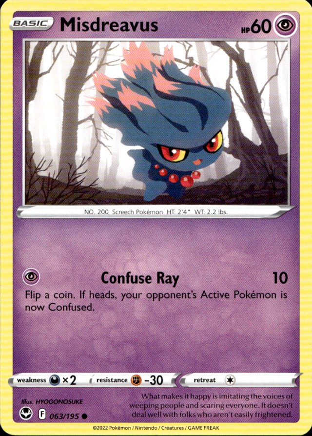 Scanned front of Misdreavus