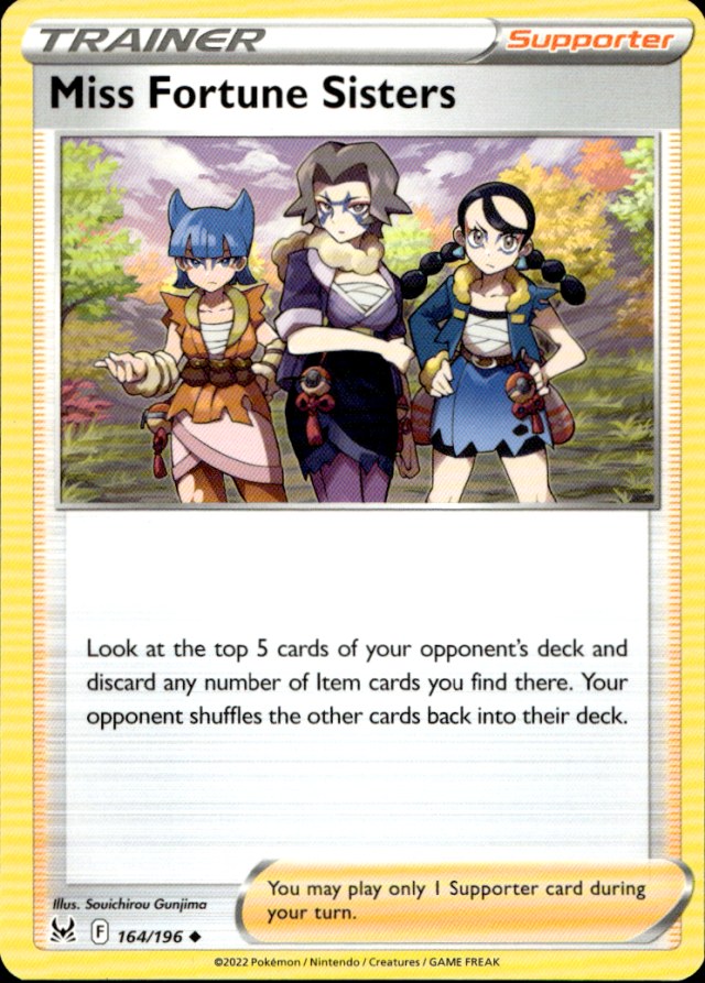Scanned front of Miss Fortune Sisters