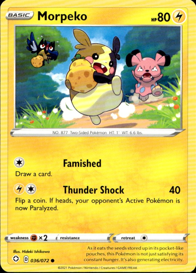 Scanned front of Morpeko
