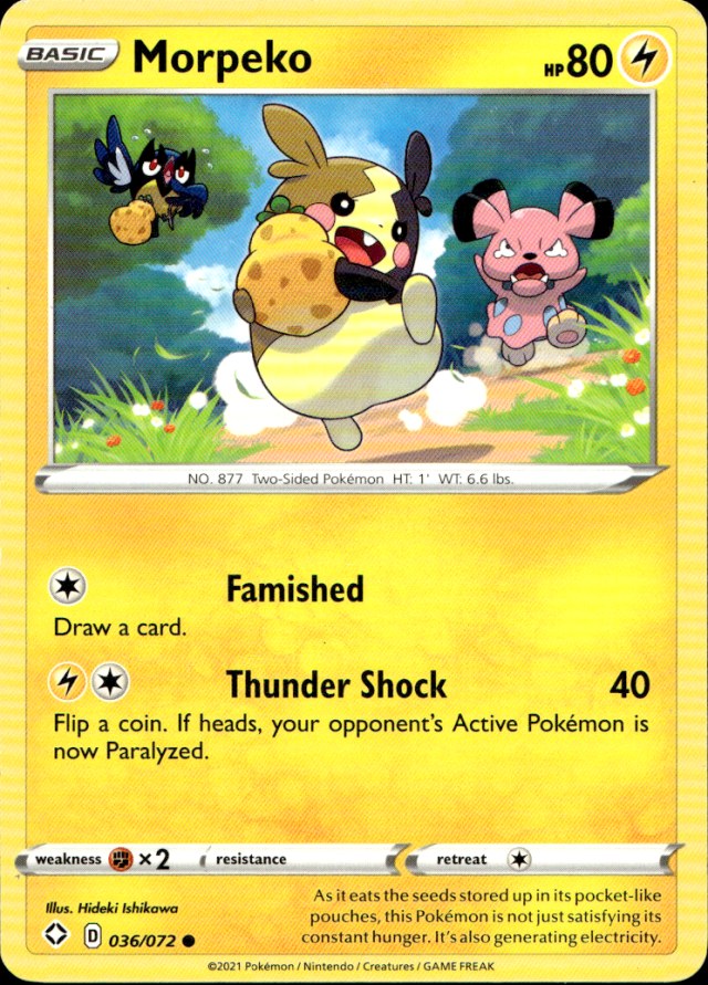 Scanned front of Morpeko