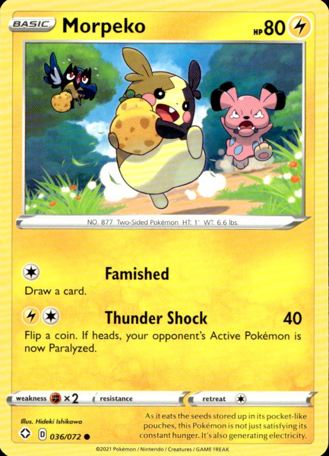 Scanned front of Morpeko