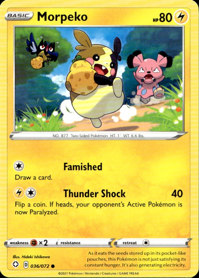 Scanned front of Morpeko