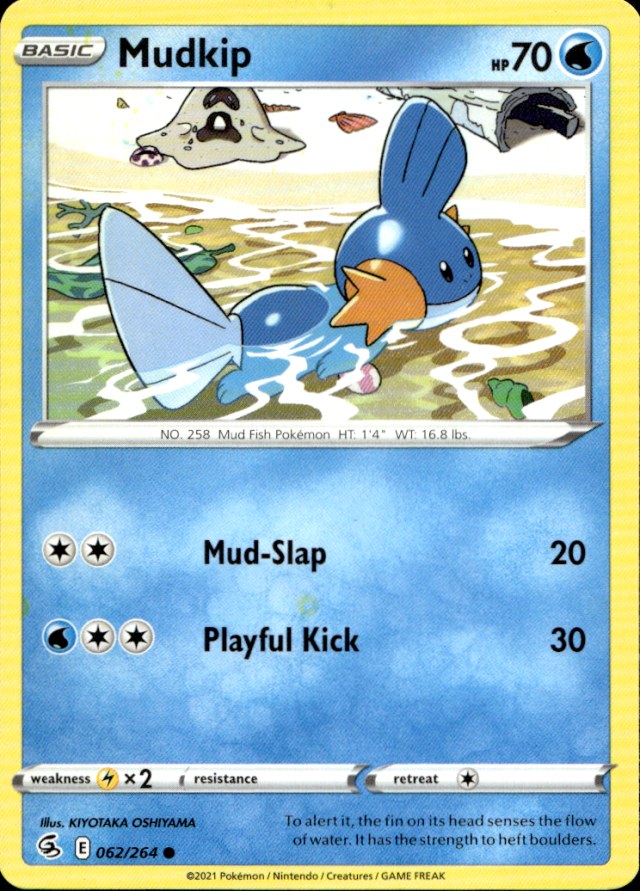 Scanned front of Mudkip