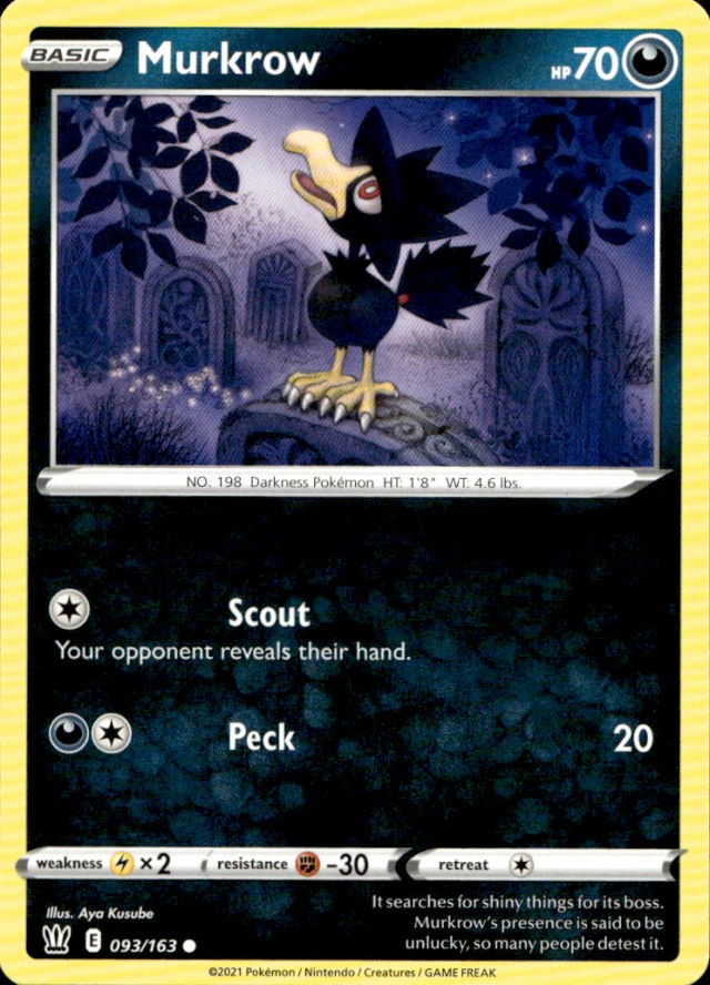 Scanned front of Murkrow