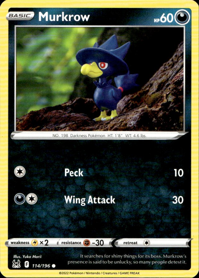 Scanned front of Murkrow