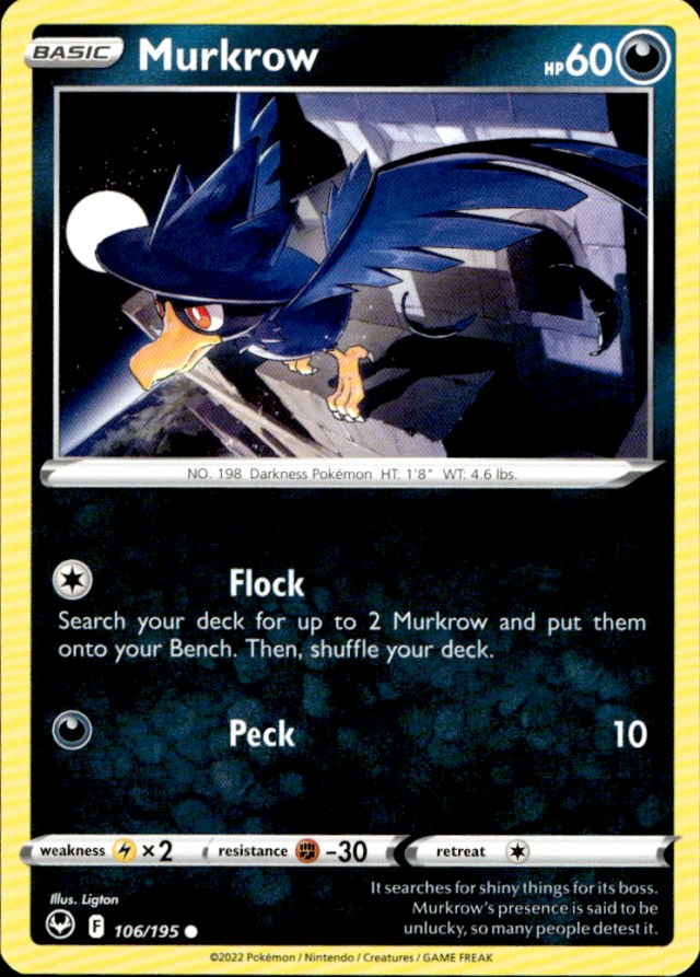Scanned front of Murkrow