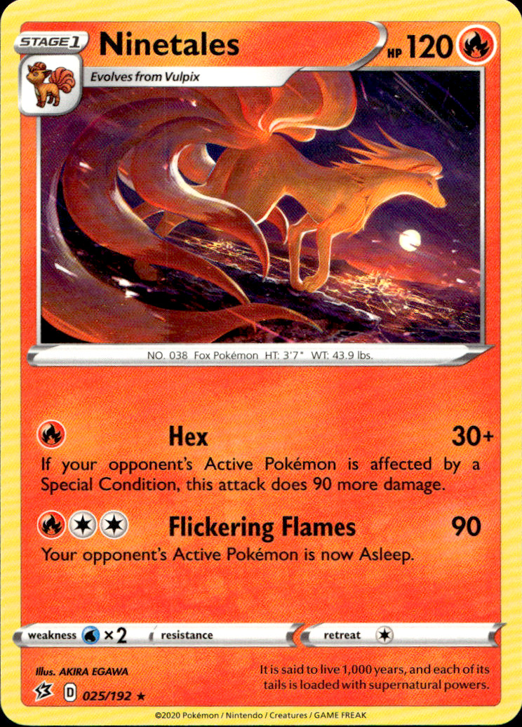 Scanned front of Ninetales
