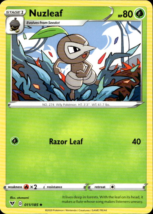 Scanned front of Nuzleaf