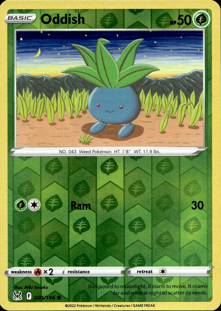 Scanned front of Oddish