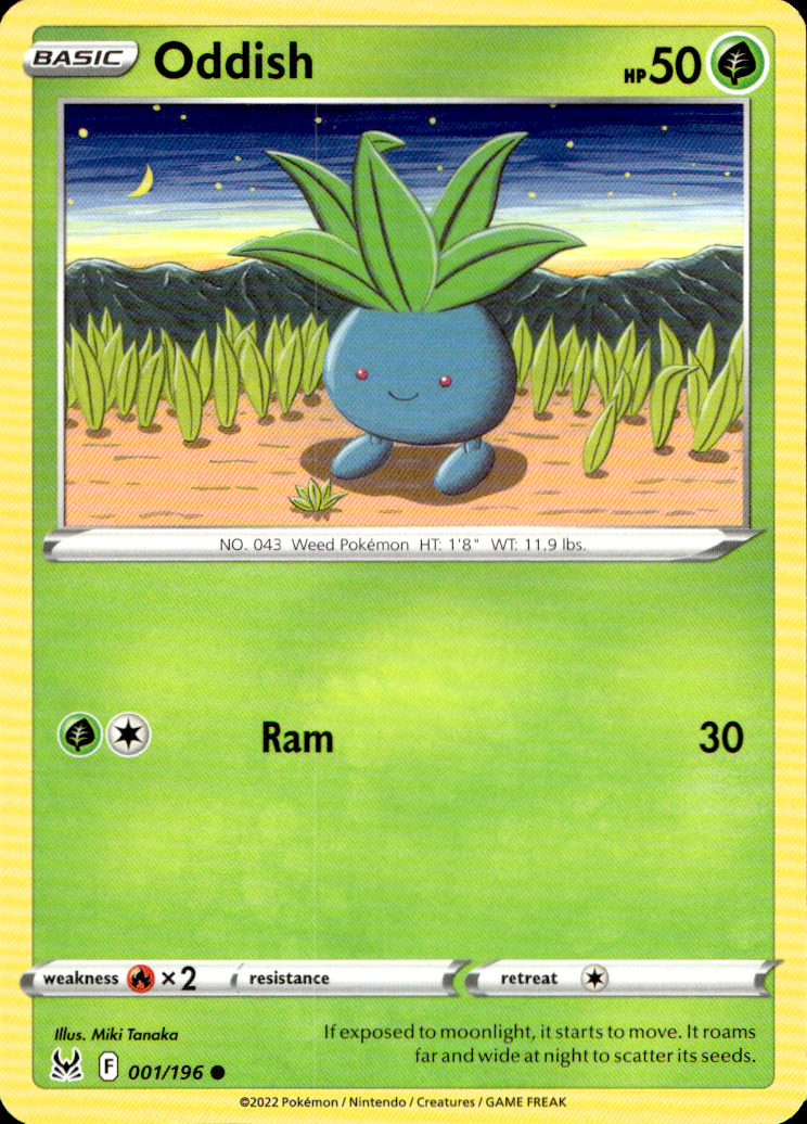 Scanned front of Oddish