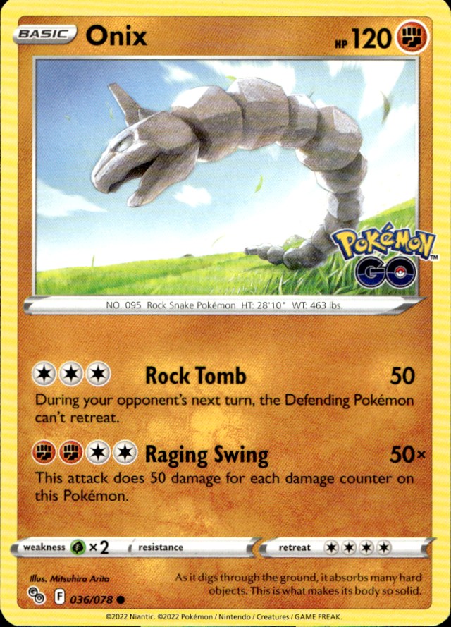 Scanned front of Onix