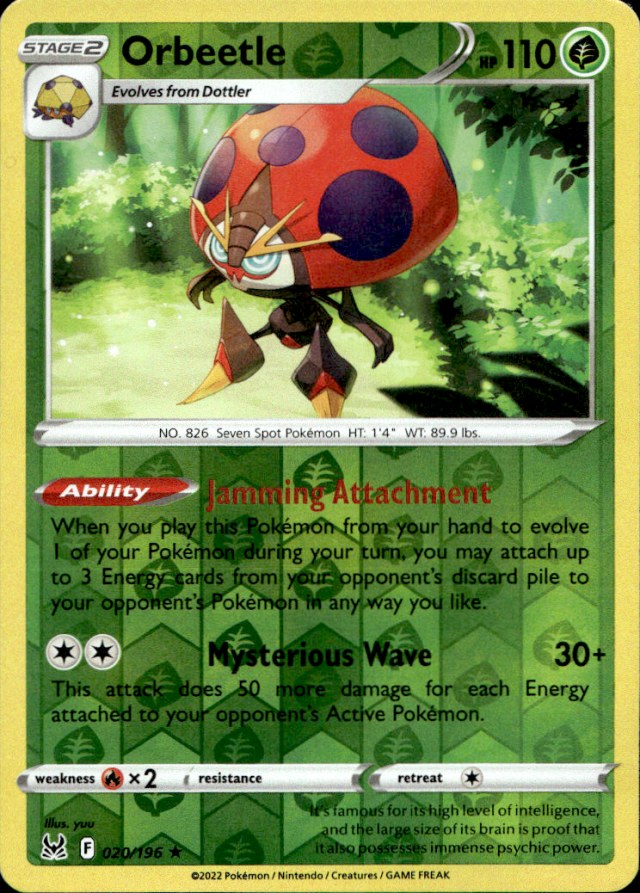 Scanned front of Orbeetle