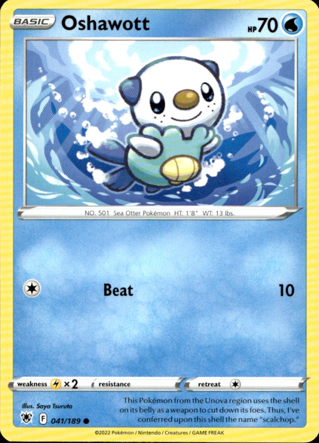 Scanned front of Oshawott