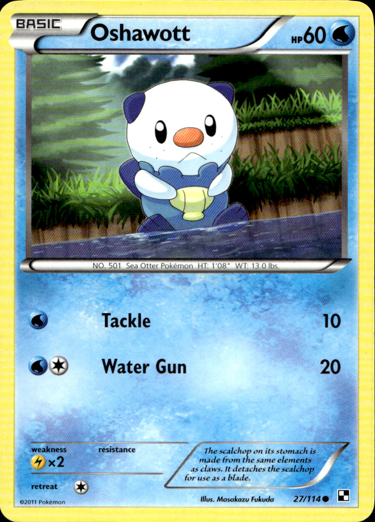 Scanned front of Oshawott