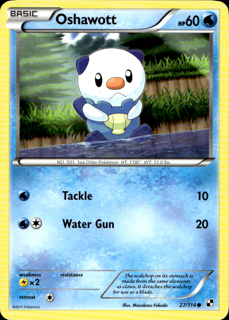 Scanned front of Oshawott