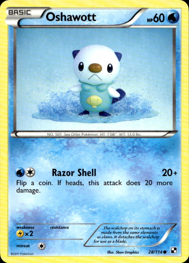 Scanned front of Oshawott