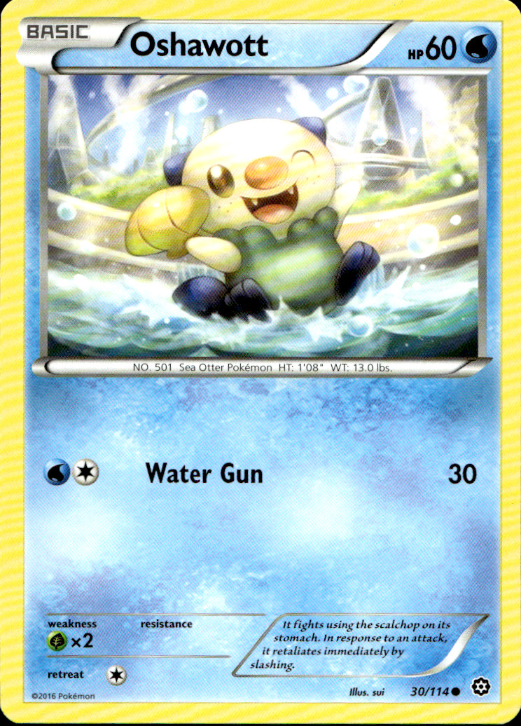 Scanned front of Oshawott