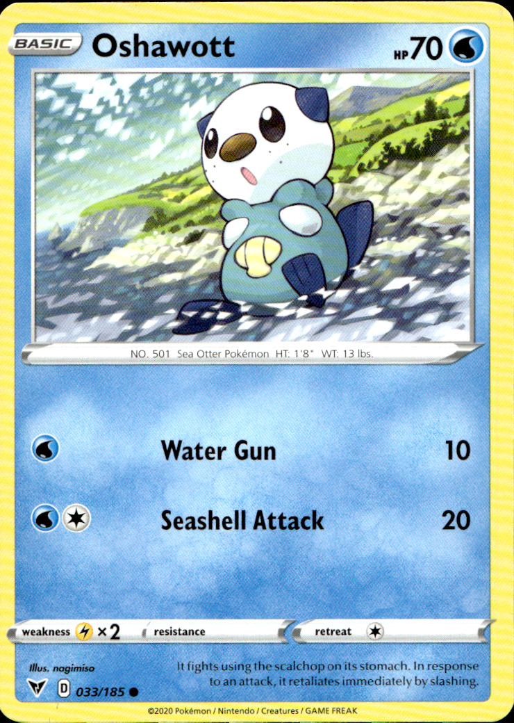 Scanned front of Oshawott