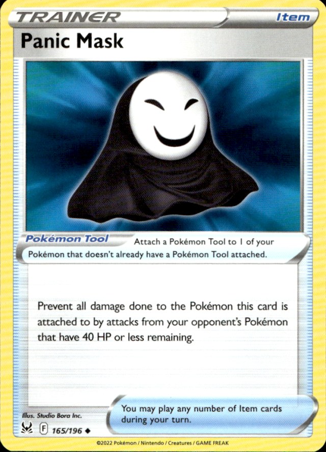 Scanned front of Panic Mask