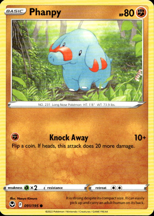 Scanned front of Phanpy