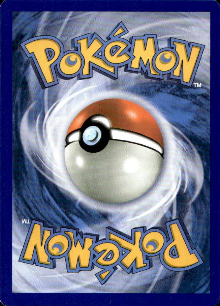 Scanned back of Pikachu