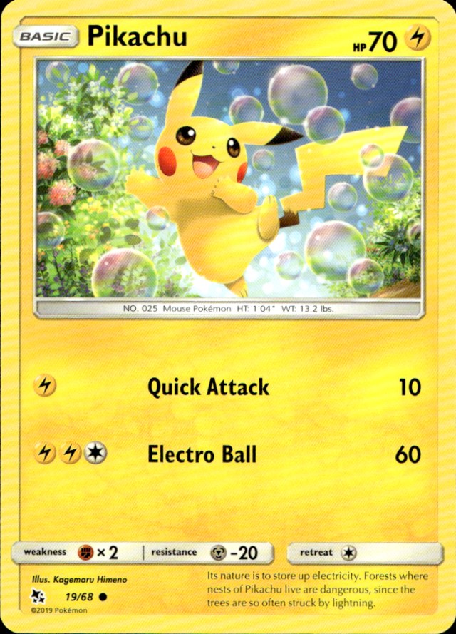 Scanned front of Pikachu