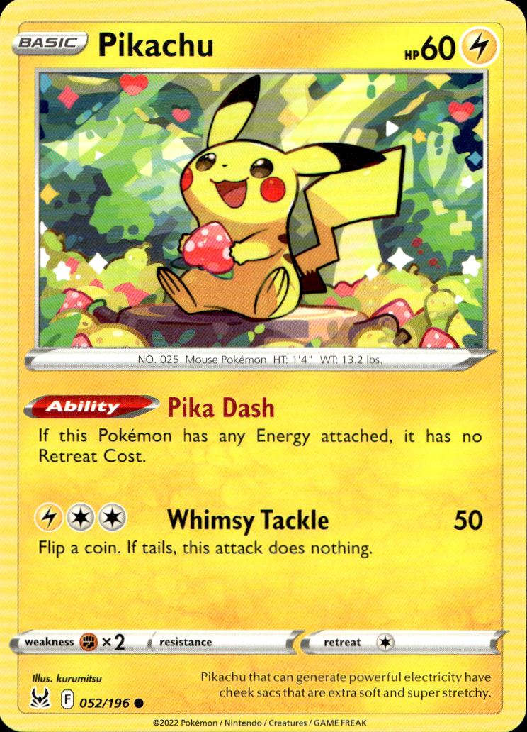 Scanned front of Pikachu