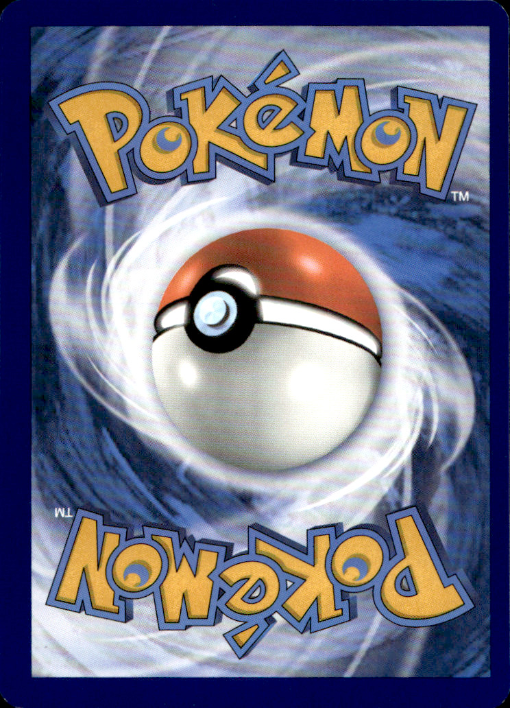 Scanned back of Pikachu