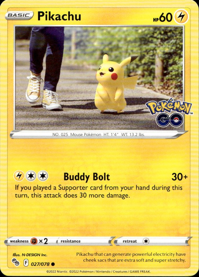 Scanned front of Pikachu