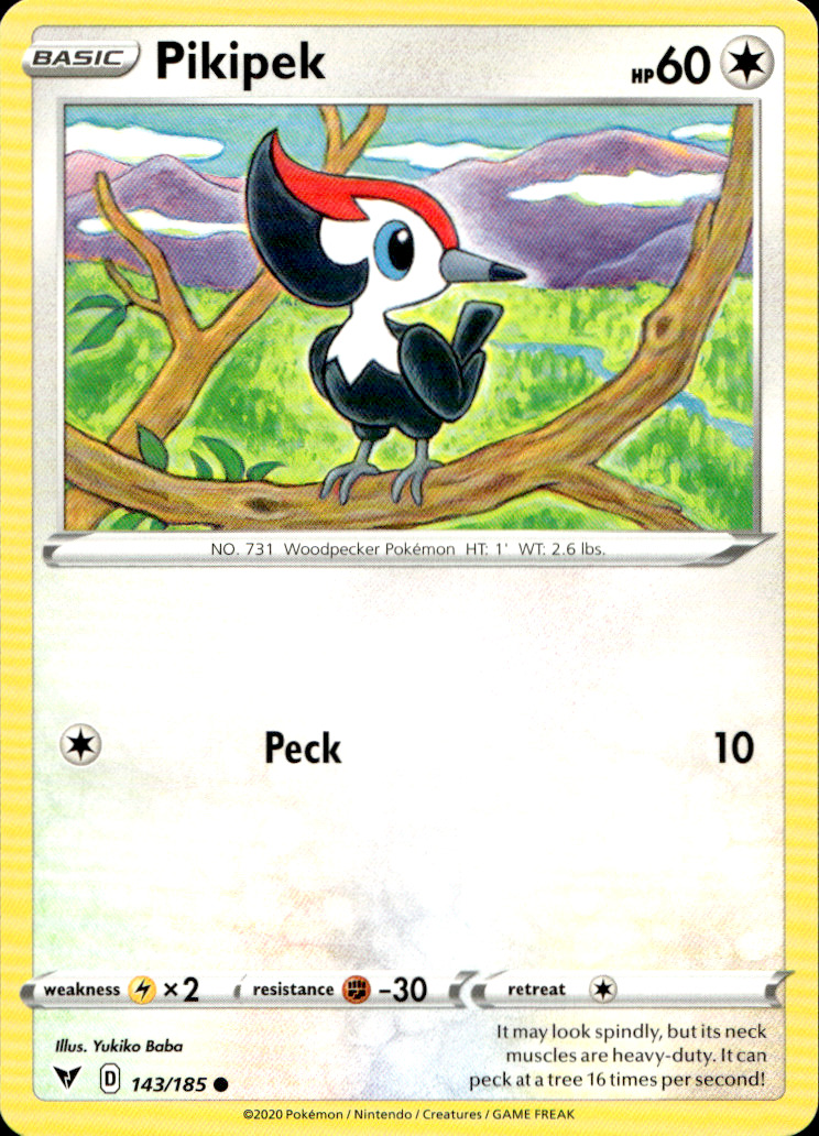 Scanned front of Pikipek