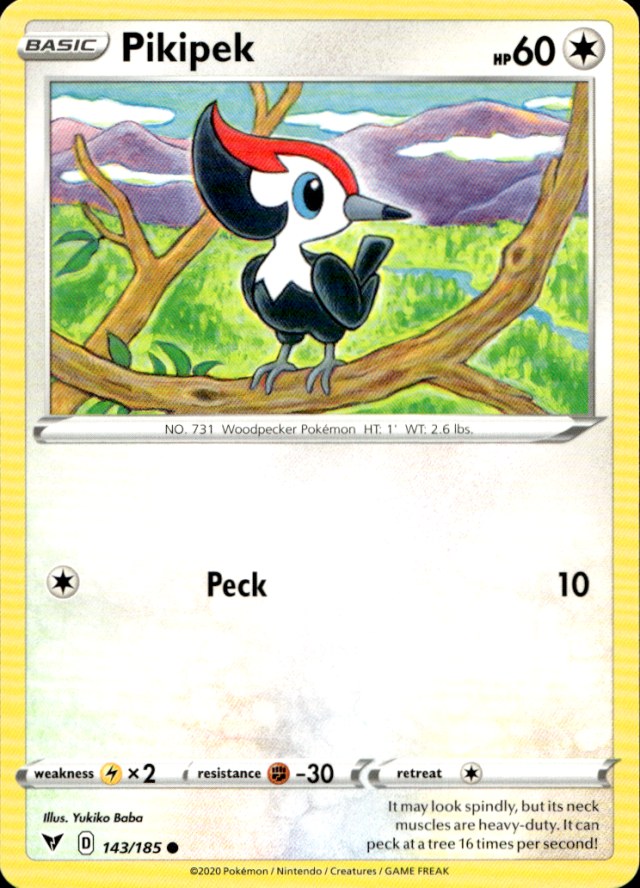 Scanned front of Pikipek