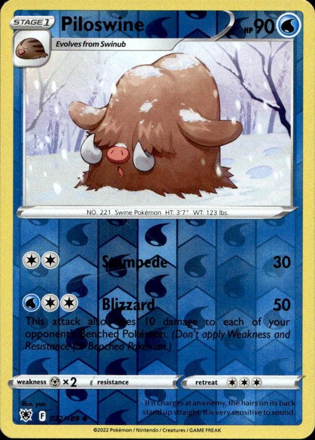 Scanned front of Piloswine