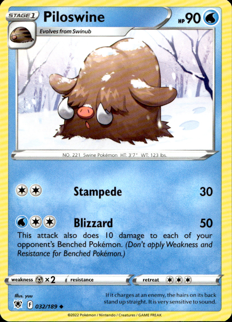 Scanned front of Piloswine