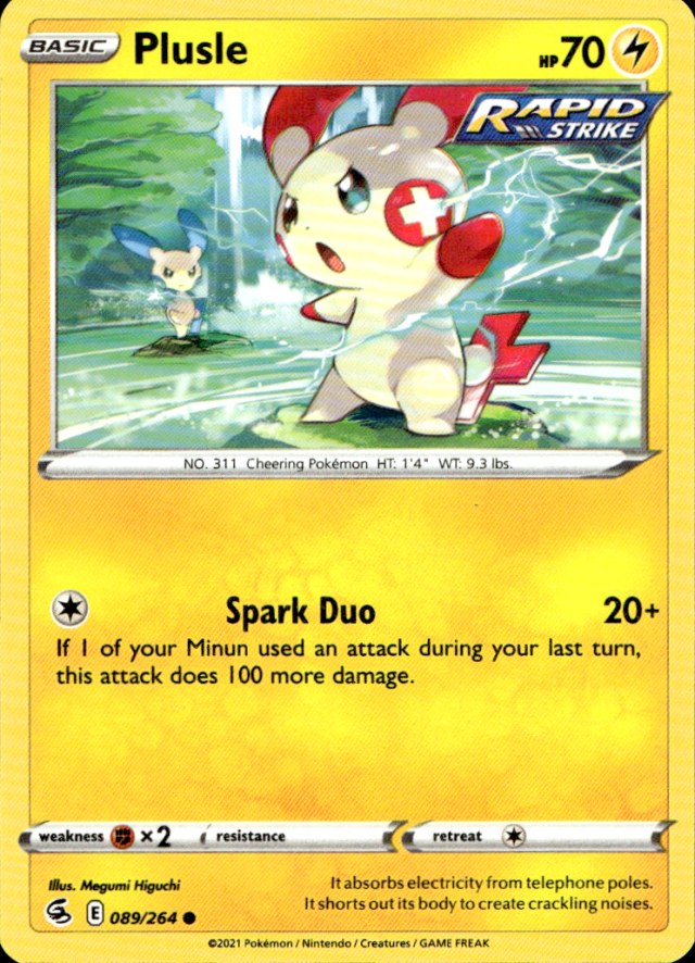 Scanned front of Plusle