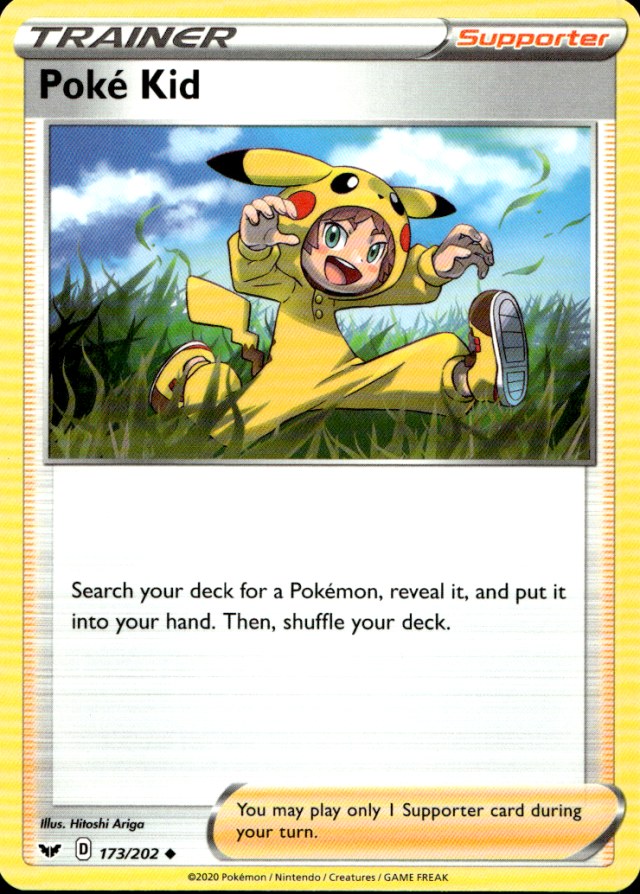 Scanned front of Poké Kid