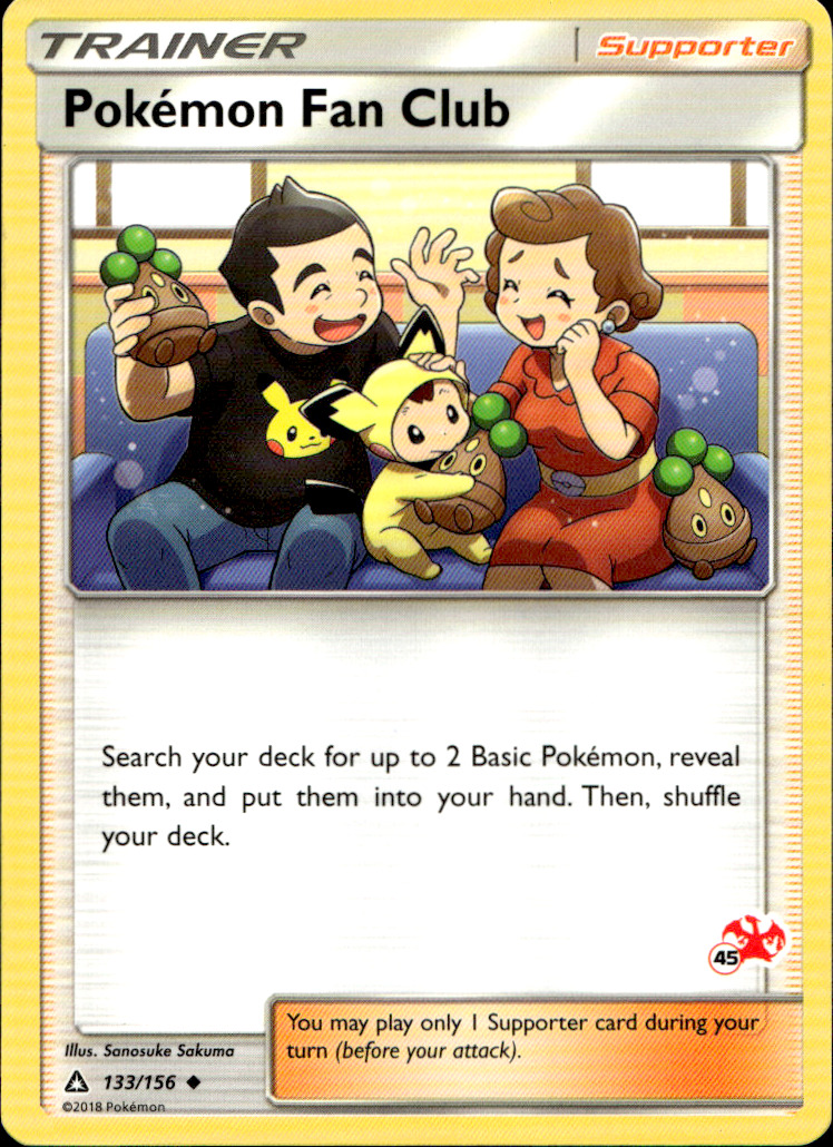 Scanned front of Pokémon Fan Club