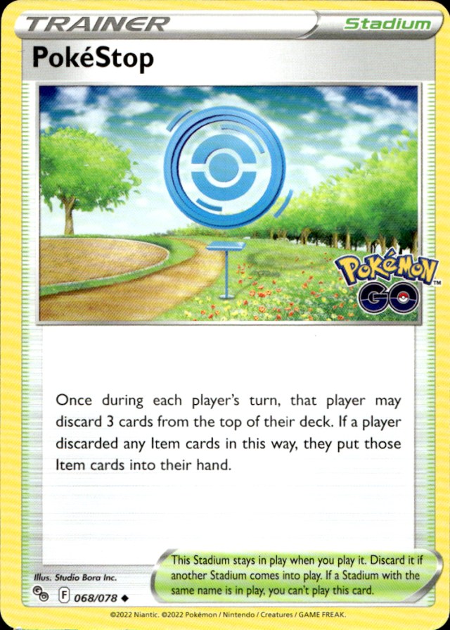 Scanned front of PokéStop