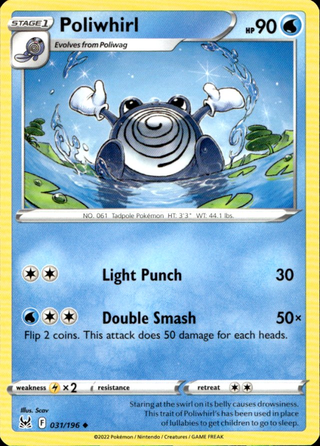 Scanned front of Poliwhirl