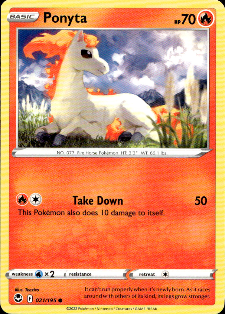 Scanned front of Ponyta